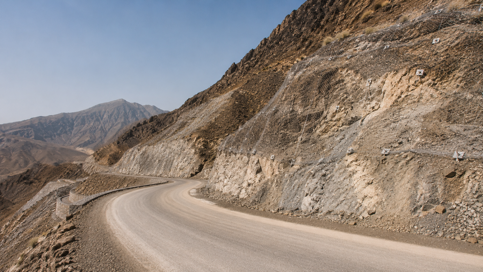 Mountain cut slope road assessment 